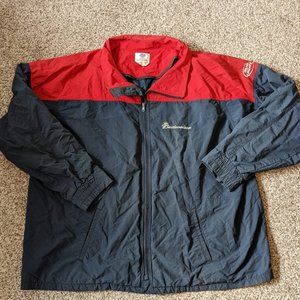 90's Vintage Budweiser Bud Light Collectible Embroidered Coat/Jacket - Size 2XL